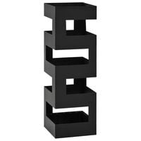 vidaXL Şemsiyelik Siyah Çelik Tetris Tasarımlı