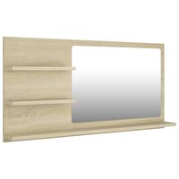 vidaXL Banyo Aynası Sonoma Meşe Rengi 90x10,5x45 cm Sunta