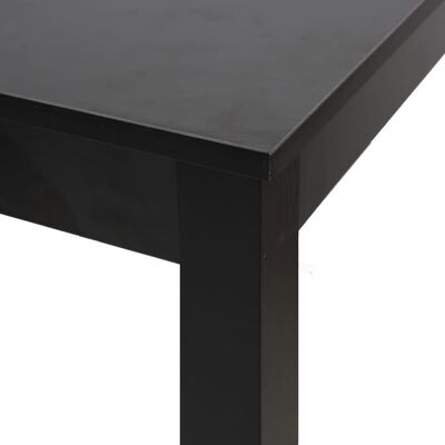 vidaXL Bar Masası MDF Siyah 115x55x107 cm