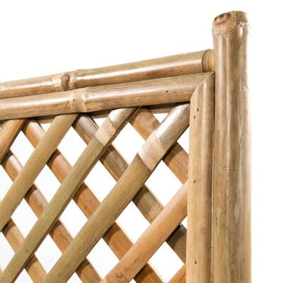 vidaXL Kafesli Yükseltilmiş Bitki Yatağı Bambu 40 cm