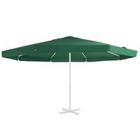 vidaXL Bahçe Şemsiyesi için Yedek Kumaş Yeşil 500 cm