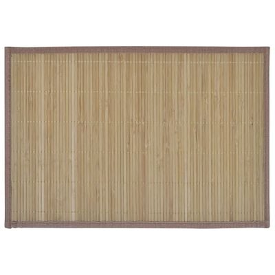 vidaXL 6 Adet Bambu Amerikan Servis Kahverengi 30 x 45 cm