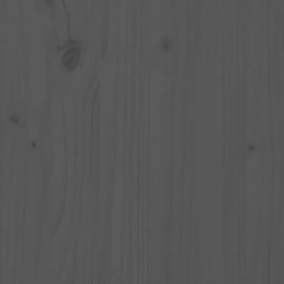 vidaXL Köpek Yatağı Gri 75,5x55,5x28 cm Masif Çam Ağacı