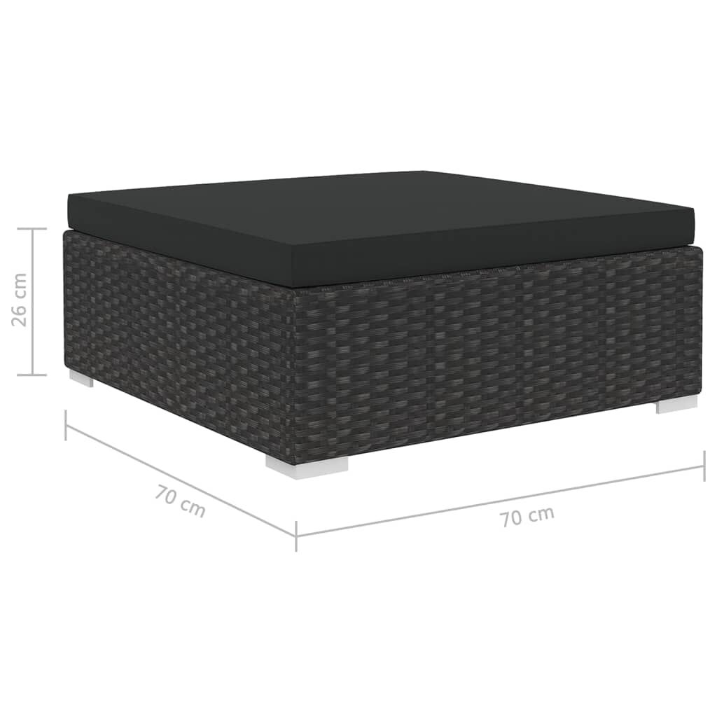 vidaXL 8 Parça Minderli Bahçe Oturma Grubu (Yalnızca UK/NO/IE/FI)