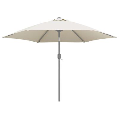 vidaXL Bahçe Şemsiyesi için Yedek Kumaş Kum Beyazı 300 cm