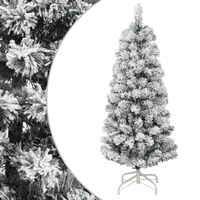 vidaXL Karlı Yapay Yılbaşı Çam Ağacı 120 cm Menteşeli