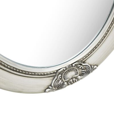 vidaXL Duvar Aynası Gümüş Rengi 50x60 cm Barok Stil