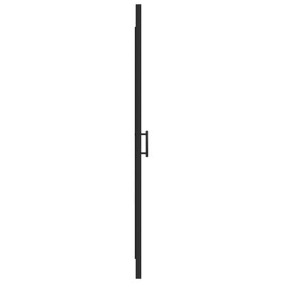 vidaXL Duş Kapısı Siyah 81x195 cm Yarı Buzlu Temperli Cam