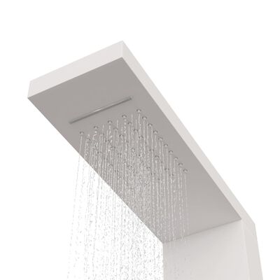 vidaXL Duş Paneli Sistemi Alüminyum Beyaz