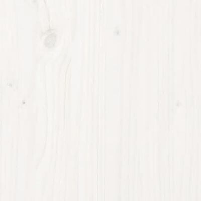 vidaXL Köpek Yatağı Beyaz 95,5x65,5x28 cm Masif Çam Ağacı