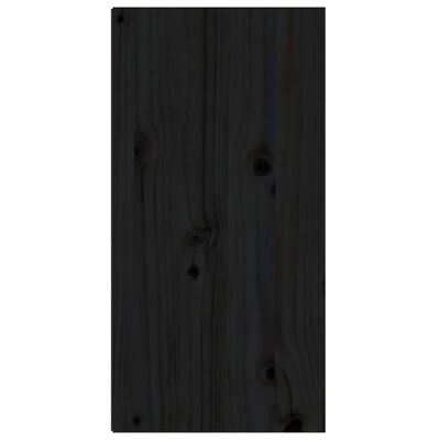 vidaXL Duvar Dolabı Siyah 30x30x60 cm Masif Çam Ağacı