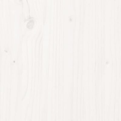 vidaXL Köpek Yatağı Beyaz 61,5x49x9 cm Masif Çam Ağacı