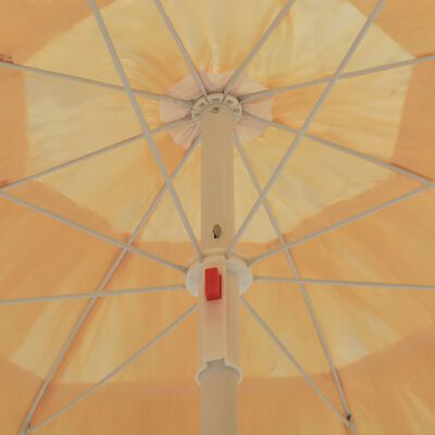 vidaXL Püsküllü Plaj Şemsiyesi Doğal Renk 180 cm Hawaii Tarzı