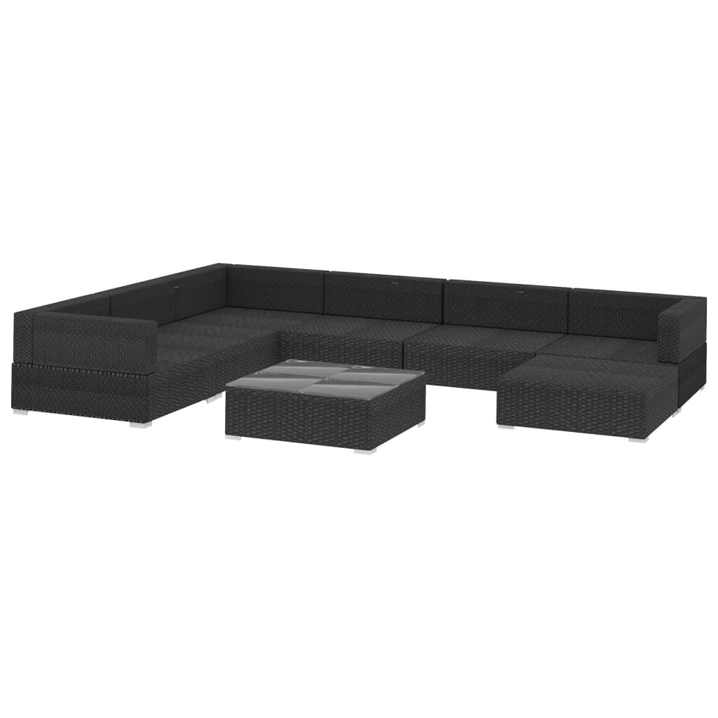 vidaXL 8 Parça Minderli Bahçe Oturma Grubu (Yalnızca UK/NO/IE/FI)