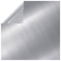 vidaXL Dikdörtgen Solar Havuz Örtüsü Gümüş Rengi 10x5 m PE