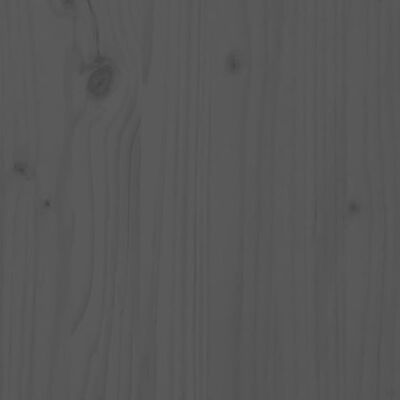 vidaXL Köpek Yatağı Gri 71,5x54x9 cm Masif Çam Ağacı
