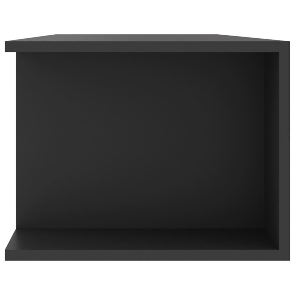 vidaXL LED Işıklı TV Ünitesi Gri 135x39x30 cm
