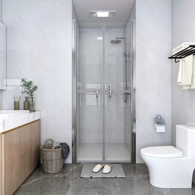 vidaXL Duş Kapısı Şeffaf 76x190 cm Temperli Cam