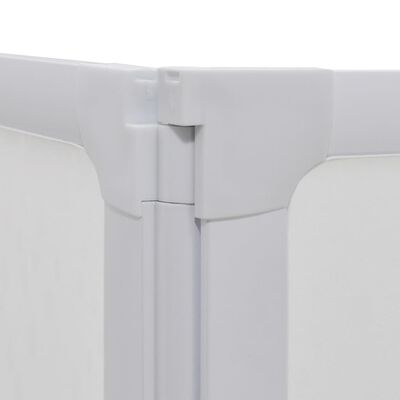 vidaXL Duş Paravanı 140 x 168 cm 7 Kanat Havlu Askılı Katlanabilir