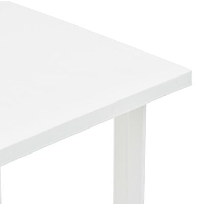 vidaXL Bahçe Masası Beyaz 80x75x72 cm Plastik