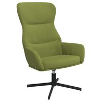 vidaXL Dinlenme Sandalyesi Açık Yeşil Kadife