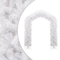 vidaXL Yapay Yılbaşı Ağacı Kemeri Beyaz 270 cm
