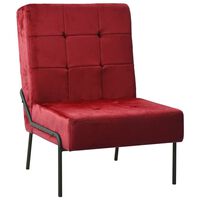 vidaXL Dinlenme Sandalyesi Şarap Kırmızısı 65x79x87 cm Kadife