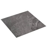 vidaXL Kendinden Yapışkanlı Yer Döşemesi PVC 5,11 m² Siyah Desenli