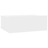 vidaXL Duvara Monte Komodin Parlak Beyaz 40x30x15 cm Kompozit Ahşap