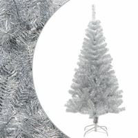 vidaXL Suni Yılbaşı Ağacı Stantlı Gümüş 150 cm PET