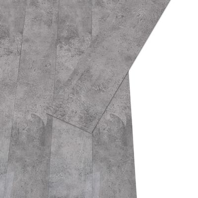 vidaXL Yapışkanlı PVC Yer Döşemesi Çimento Kahverengi 5,26 m² 2 mm