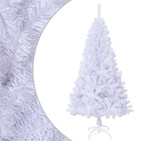 vidaXL Yapay Yılbaşı Ağacı Kalın Dallı Beyaz 150 cm PVC