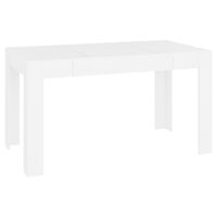 vidaXL Yemek Masası Beyaz 140x74,5x76 cm Kompozit Ahşap