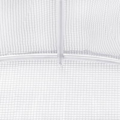 vidaXL Çelik İskeletli Sera Beyaz 4 m² 2x2x2 m