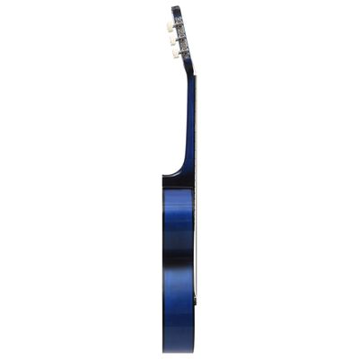 vidaXL Klasik Gitar Yeni Başlayanlar ve Çocuklar İçin Mavi 87,5 cm 1/2