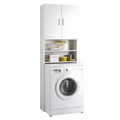 FMD Depolama Alanlı Çamaşır Makinesi Dolabı Beyaz
