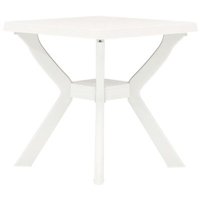 vidaXL Bistro Masası Beyaz 70x70x72 cm Plastik