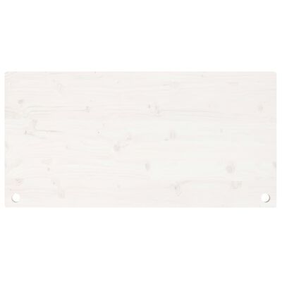 vidaXL Masa Tablası Beyaz 100x50x2,5 cm Masif Çam Ağacı