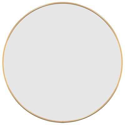 vidaXL Yuvarlak Duvar Aynası Altın Sarısı Ø 50 cm