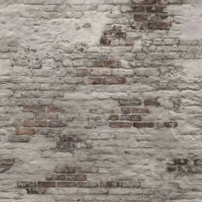 DUTCH WALLCOVERINGS Duvar Kağıdı "Old Brick Wall" Gri