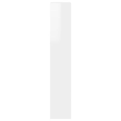 vidaXL Kitaplık/Paravan Parlak Beyaz 40x30x166 cm
