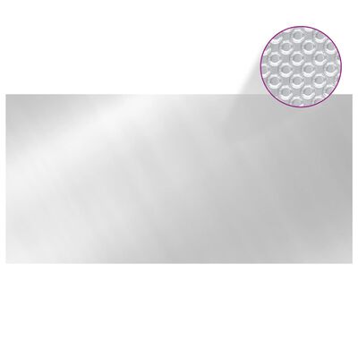 vidaXL Havuz Örtüsü Gümüş Rengi 450x220 cm PE