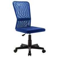 vidaXL Ofis Sandalyesi Mavi 44x52x100 cm Fileli Kumaş