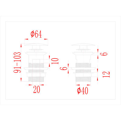 vidaXL Taşma Delikli Basmalı Lavabo Sifonu Siyah 6,4x6,4x9,1 cm