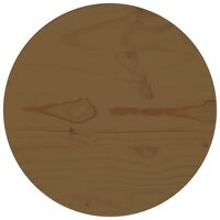 vidaXL Masa Tablası Kahverengi Ø30x2,5 cm Masif Çam