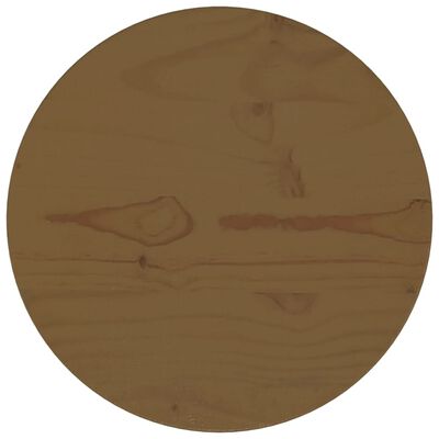vidaXL Masa Tablası Kahverengi Ø30x2,5 cm Masif Çam