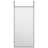 vidaXL Kapı Aynası Siyah 30x60 cm Cam ve Alüminyum