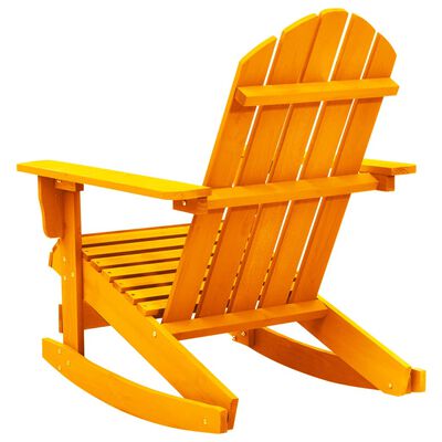vidaXL Bahçe Adirondack Sandalye Turuncu Masif Köknar Ağacı