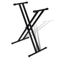 vidaXL Klavye Standı Ayarlanabilir Çift Destekli X Tipi
