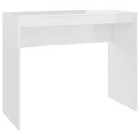vidaXL Çalışma Masası Parlak Beyaz 90x40x72 cm Sunta